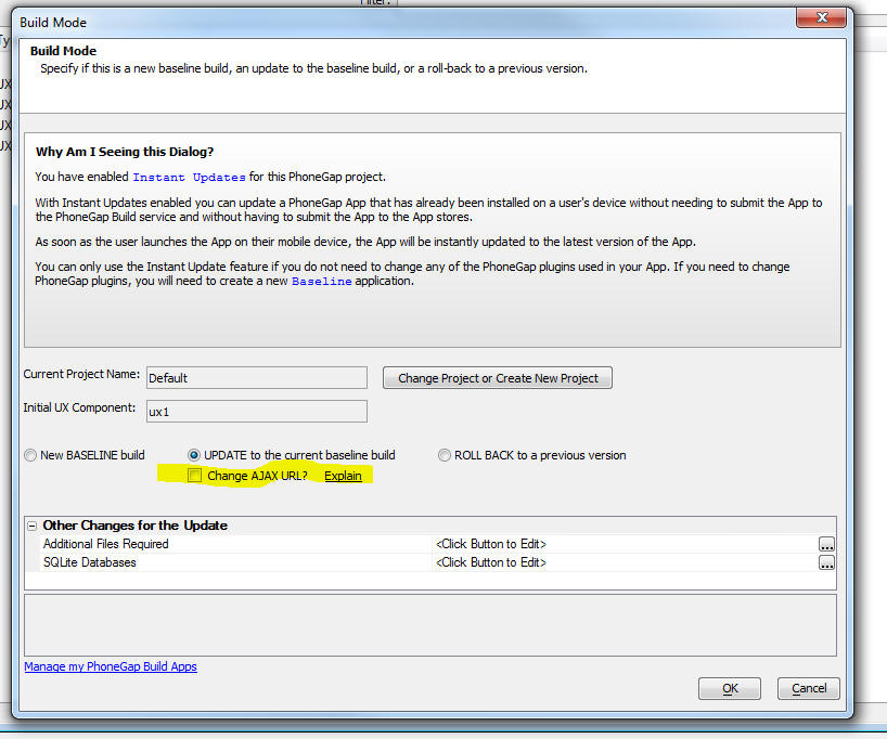 Instantupdate Changeurl